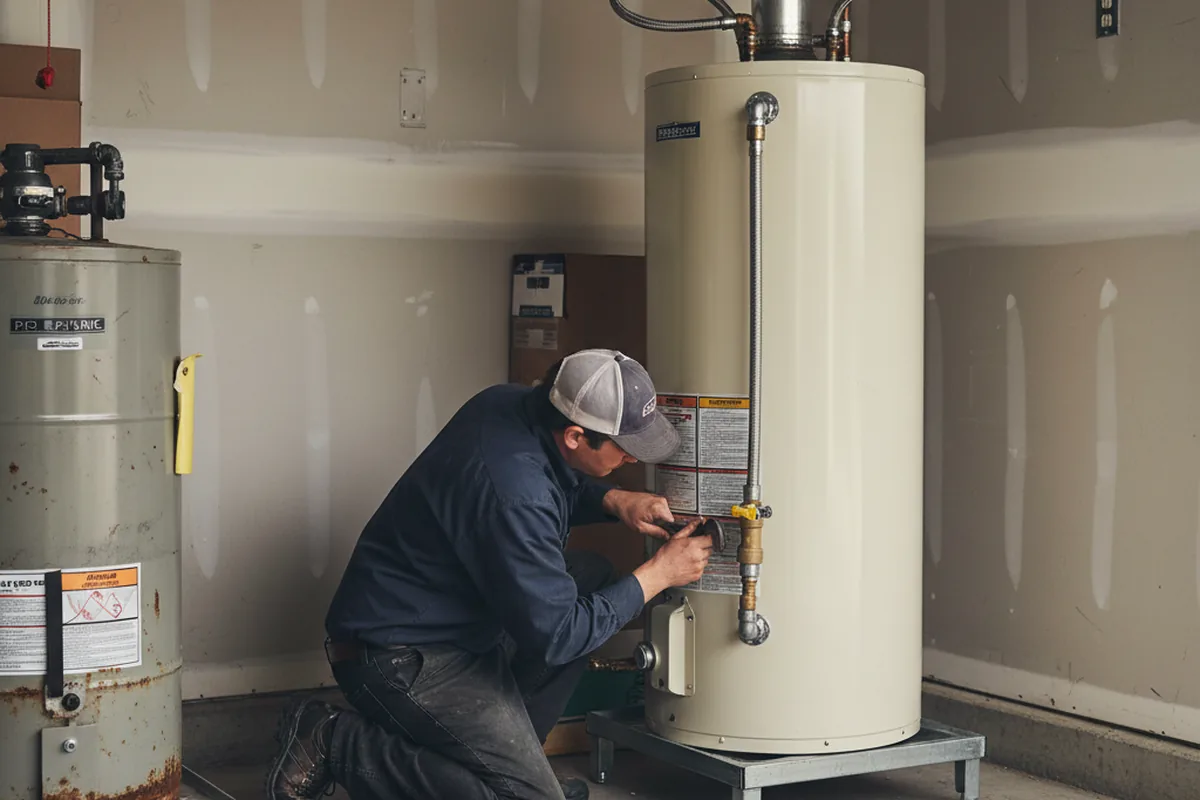 Water heater and shutoff valve replacement in Moro